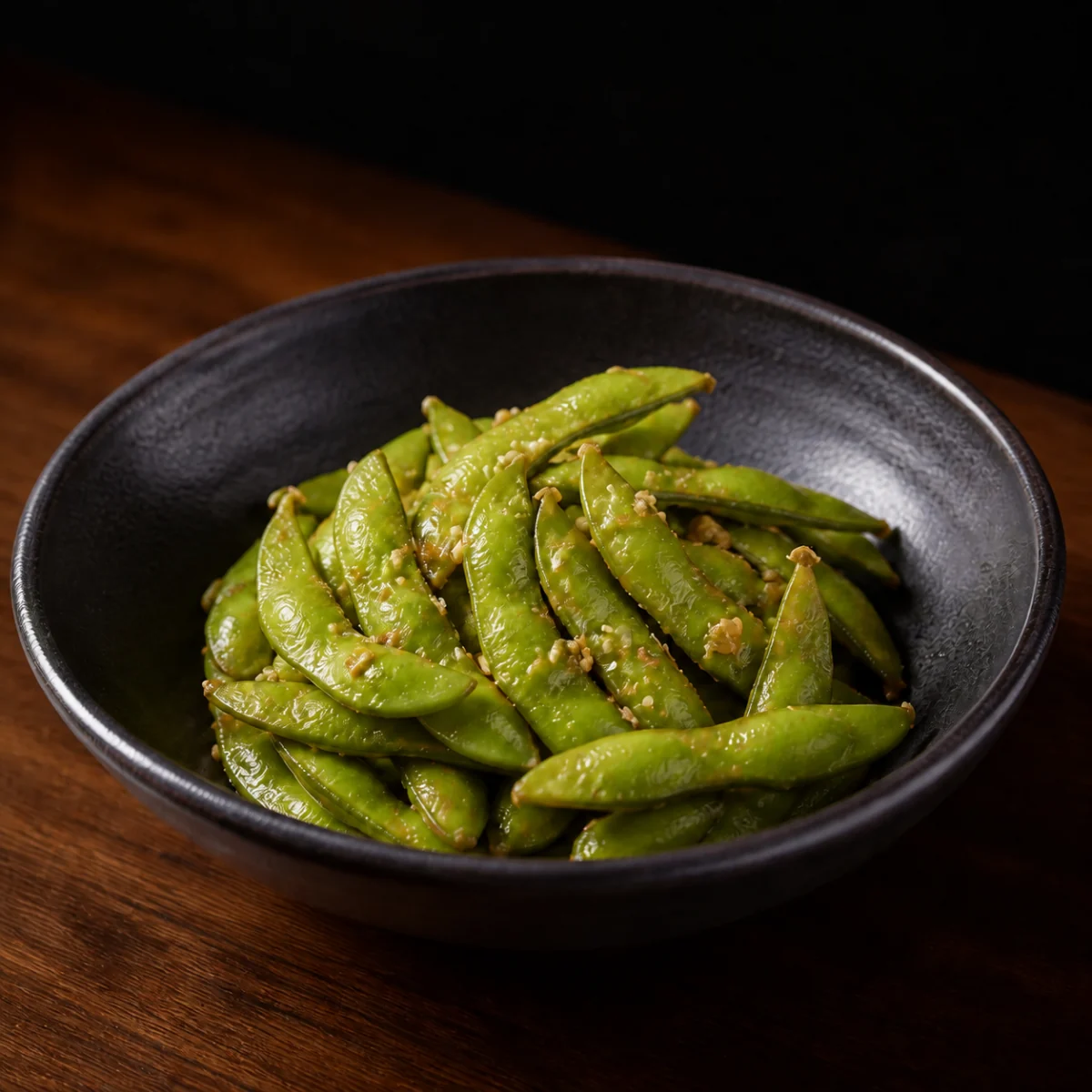 Garlic edamame
